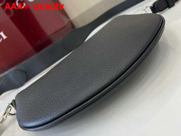 Gucci B Small Bag in Black Grainy Leather 824529 Replica