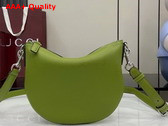 Gucci B Small Bag in Green Grainy Leather 824529 Replica