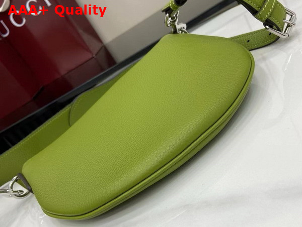 Gucci B Small Bag in Green Grainy Leather 824529 Replica