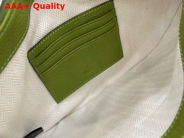 Gucci B Small Bag in Green Grainy Leather 824529 Replica