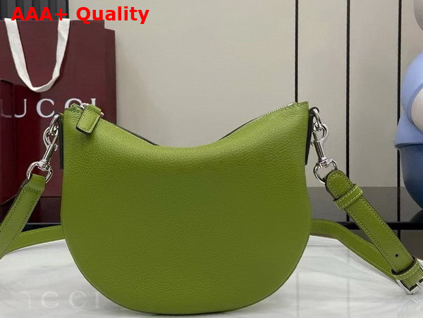 Gucci B Small Bag in Green Grainy Leather 824529 Replica