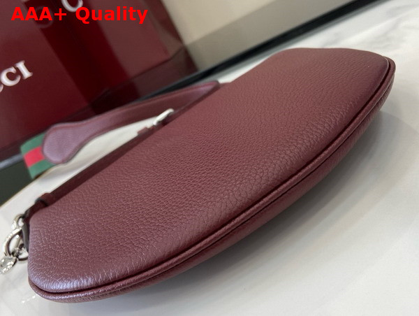 Gucci B Small Bag in Rosso Ancora Red Grainy Leather 824529 Replica