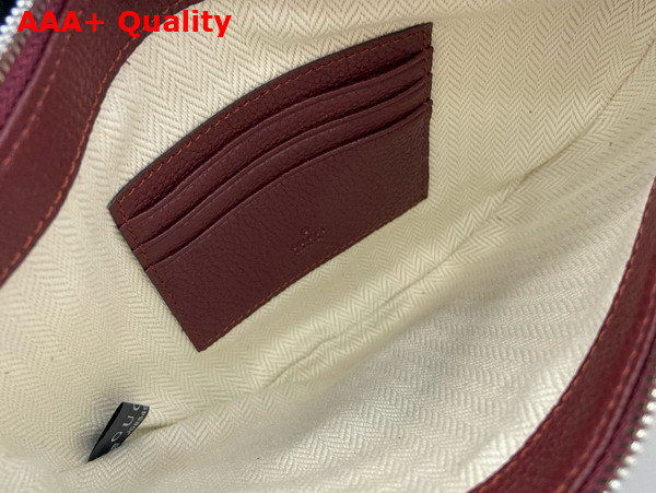 Gucci B Small Bag in Rosso Ancora Red Grainy Leather 824529 Replica