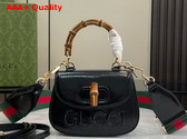 Gucci Bamboo 1947 Mini Bag in Black Patent Leather 786482 Replica