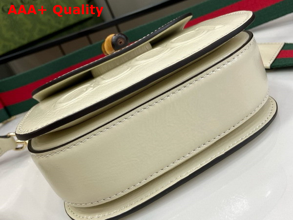 Gucci Bamboo 1947 Mini Bag in White Patent Leather 786482 Replica