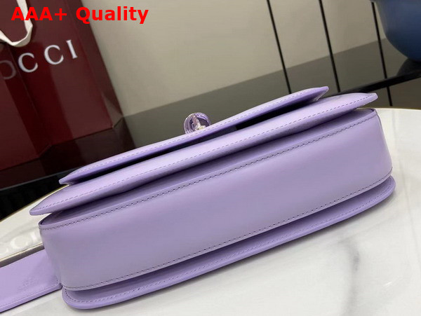 Gucci Bamboo Diva Medium Bag in Lilac Leather 827750 Replica