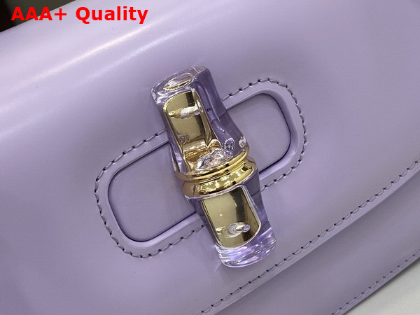 Gucci Bamboo Diva Medium Bag in Lilac Leather 827750 Replica