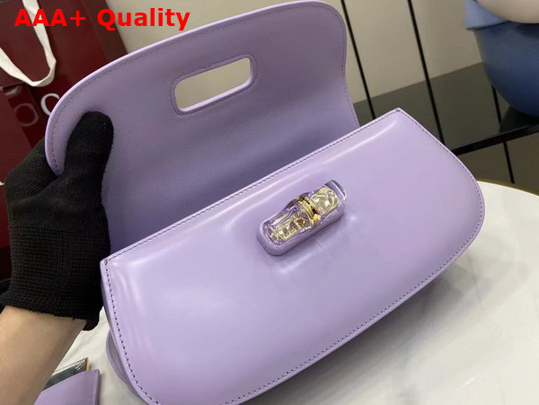 Gucci Bamboo Diva Medium Bag in Lilac Leather 827750 Replica