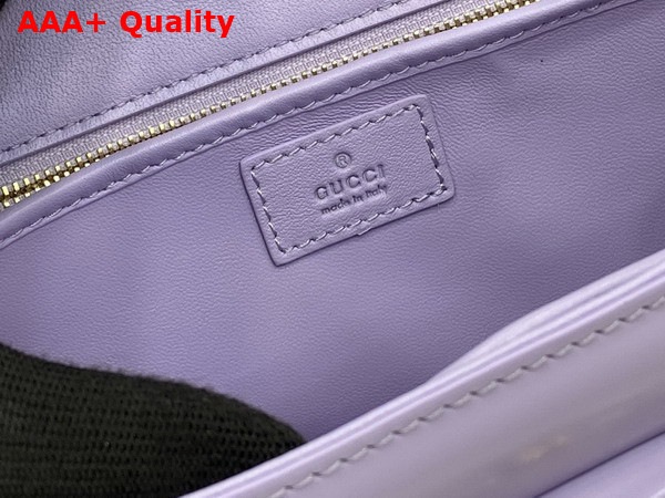 Gucci Bamboo Diva Medium Bag in Lilac Leather 827750 Replica