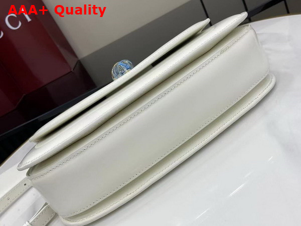 Gucci Bamboo Diva Medium Bag in White Leather 827750 Replica