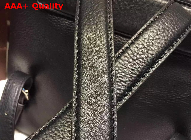 Gucci Bamboo Leather Backpack Black Replica