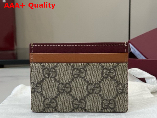 Gucci Bi Color GG Card Case with Dog Detail 818769 Replica