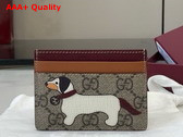 Gucci Bi Color GG Card Case with Dog Detail 818769 Replica