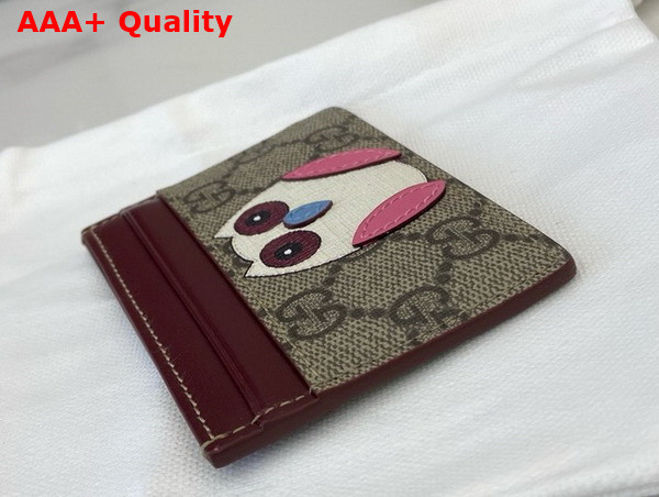 Gucci Bi Color GG Card Case with Owl Detail 818769 Replica