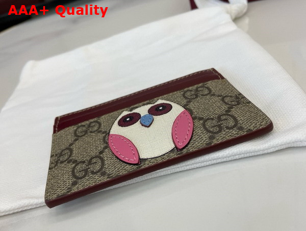 Gucci Bi Color GG Card Case with Owl Detail 818769 Replica