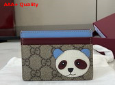 Gucci Bi Color GG Card Case with Panda Detail 818769 Replica