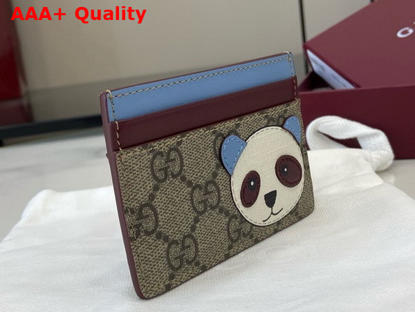 Gucci Bi Color GG Card Case with Panda Detail 818769 Replica