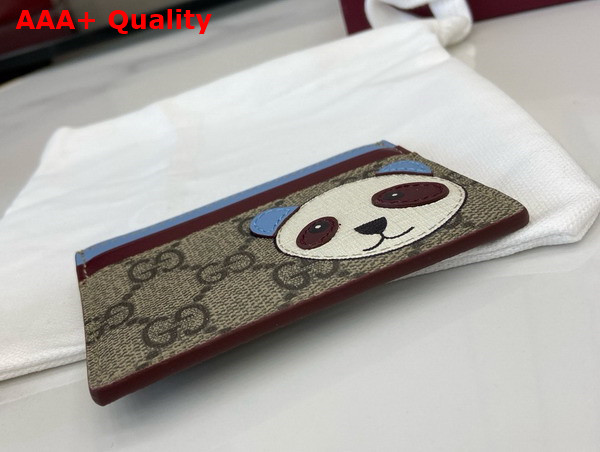 Gucci Bi Color GG Card Case with Panda Detail 818769 Replica
