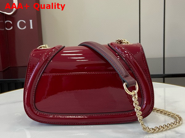 Gucci Blondie Mini Shoulder Bag in Gucci Rosso Ancora Red Patent Leather 815711 Replica