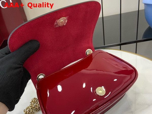 Gucci Blondie Mini Shoulder Bag in Gucci Rosso Ancora Red Patent Leather 815711 Replica