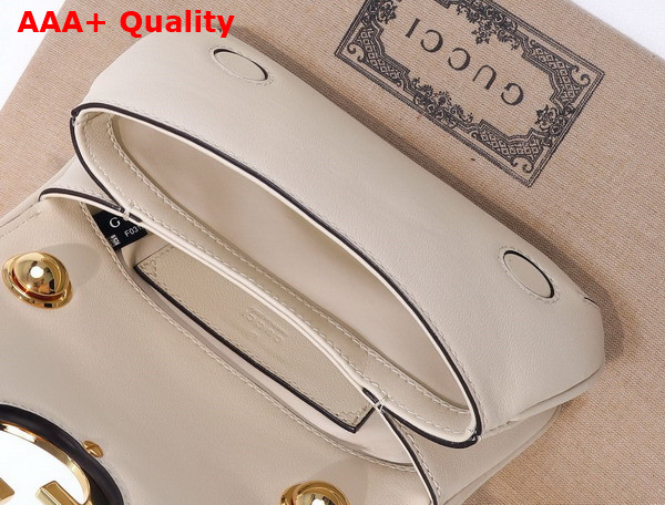 Gucci Blondie Mini Shoulder Bag in White Leather 724645 Replica