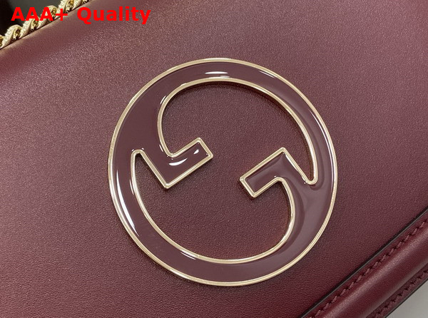 Gucci Blondie Small Shoulder Bag in Rosso Ancora Red Leather 815715 Replica