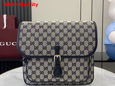 Gucci Childrens GG Canvas Messenger Bag in Beige and Blue Original GG Canvas 793823 Replica
