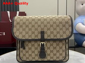 Gucci Childrens GG Canvas Messenger Bag in Beige and Dark Brown Original GG Canvas 793823 Replica