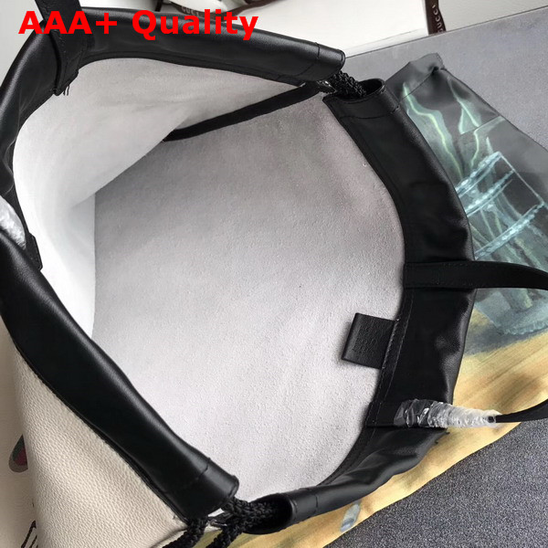 Gucci Coco Capitan Logo Backpack White Leather Replica