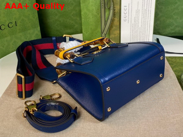 Gucci Diana Mini Tote Bag in Royal Blue Leather 702732 Replica
