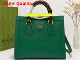 Gucci Diana Small Tote Bag in Emerald Leather 660195 Replica