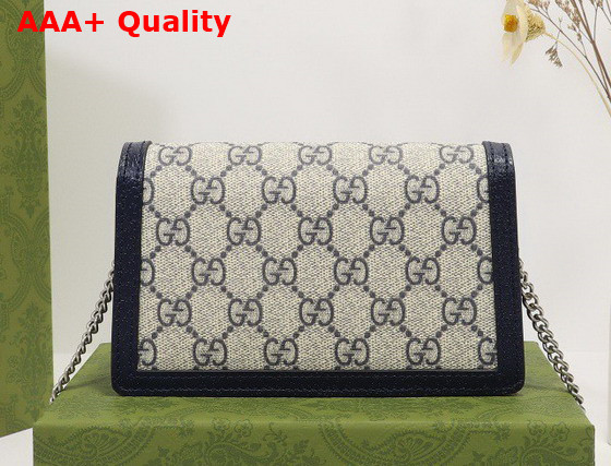 Gucci Dionysus GG Super Mini Bag Beige and Blue GG Supreme Canvas 476432 Replica