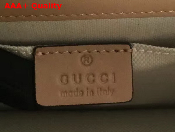 Gucci Dionysus Leather Top Handle Bag Nude Green Red Leather Medium Size Replica