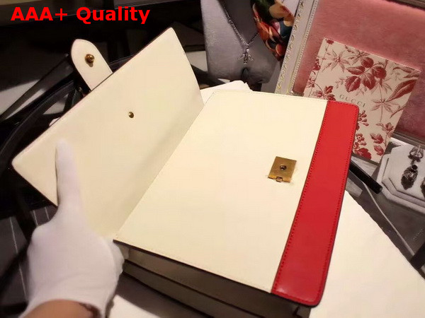 Gucci Dionysus Leather Top Handle Bag in White Replica