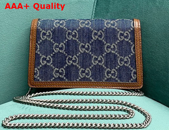 Gucci Dionysus Mini Bag in Blue GG Denim 476432 Replica