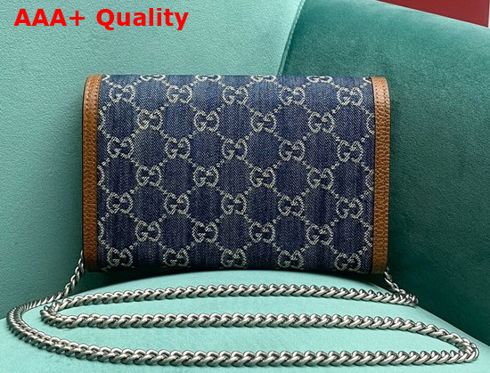 Gucci Dionysus Mini Leather Chain Bag in Blue GG Denim 401231 Replica