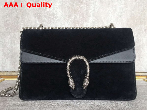 Gucci Dionysus Suede Shoulder Bag Black Replica