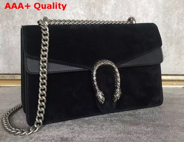 Gucci Dionysus Suede Shoulder Bag Black Replica