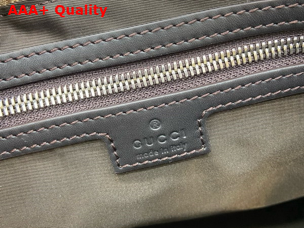 Gucci GG Canvas Large Crossbody Bag in Beige and Dark Brown GG Canvas 821616 Replica
