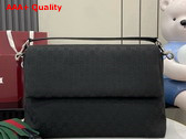 Gucci GG Canvas Large Crossbody Bag in Black GG Canvas 821616 Replica