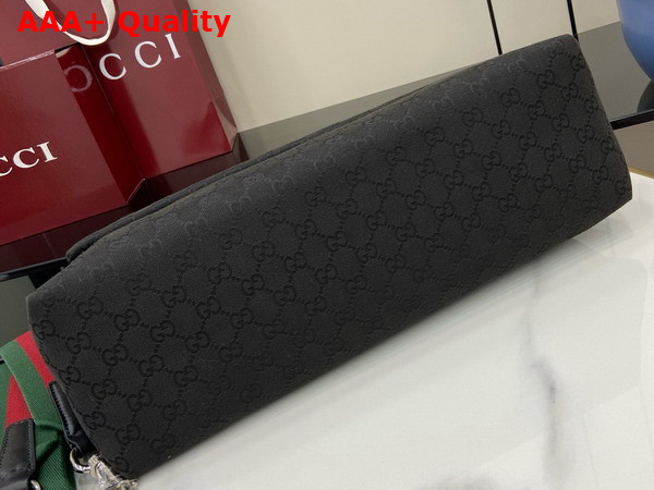 Gucci GG Canvas Large Crossbody Bag in Black GG Canvas 821616 Replica