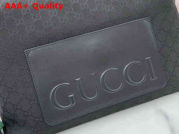 Gucci GG Canvas Large Crossbody Bag in Black GG Canvas 821616 Replica