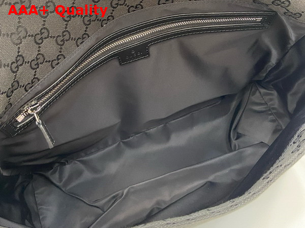 Gucci GG Canvas Large Crossbody Bag in Black GG Canvas 821616 Replica