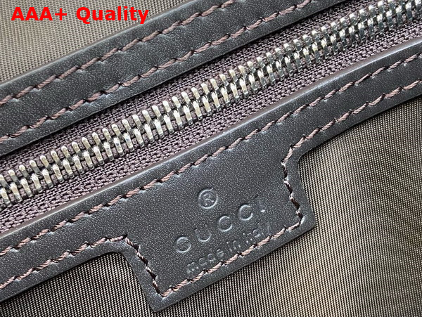 Gucci GG Canvas Small Crossbody Bag in Beige and Dark Brown GG Canvas 821617 Replica