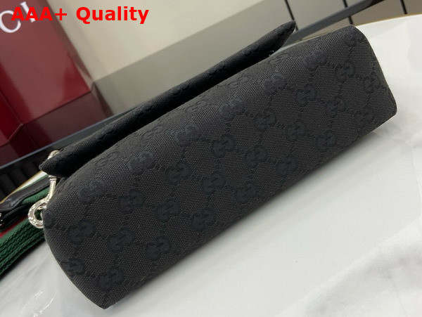 Gucci GG Canvas Small Crossbody Bag in Black GG Canvas 821617 Replica