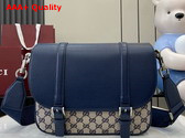 Gucci GG Crossbody Bag in Beige and Blue GG Canvas 794872 Replica