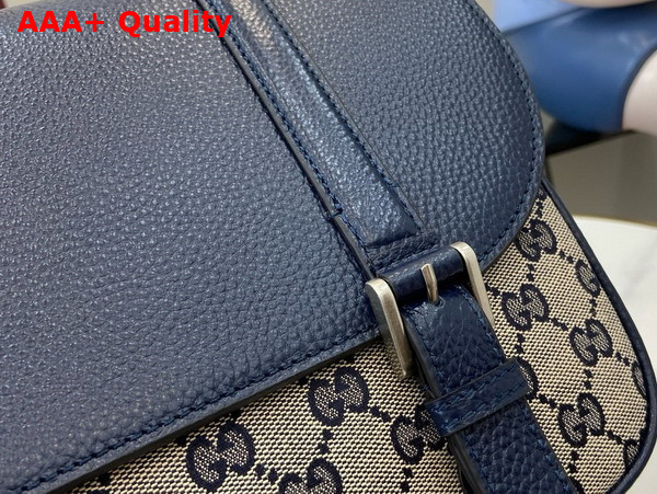 Gucci GG Crossbody Bag in Beige and Blue GG Canvas 794872 Replica
