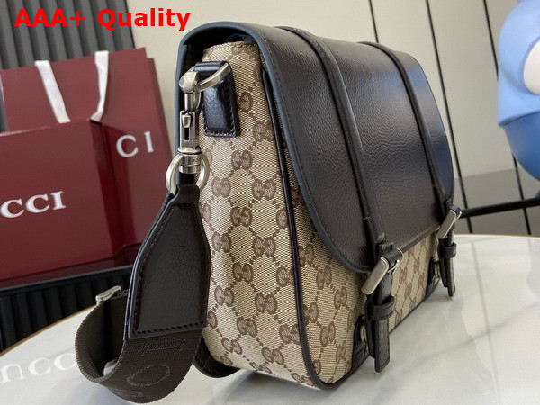 Gucci GG Crossbody Bag in Beige and Dark Brown GG Canvas 794872 Replica