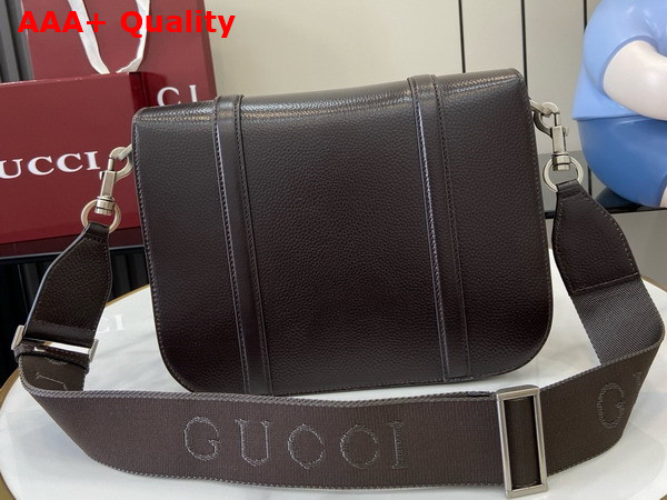 Gucci GG Crossbody Bag in Beige and Dark Brown GG Canvas 794872 Replica