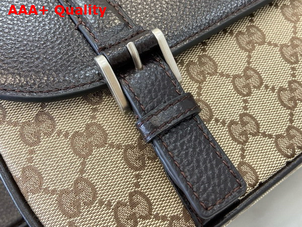 Gucci GG Crossbody Bag in Beige and Dark Brown GG Canvas 794872 Replica